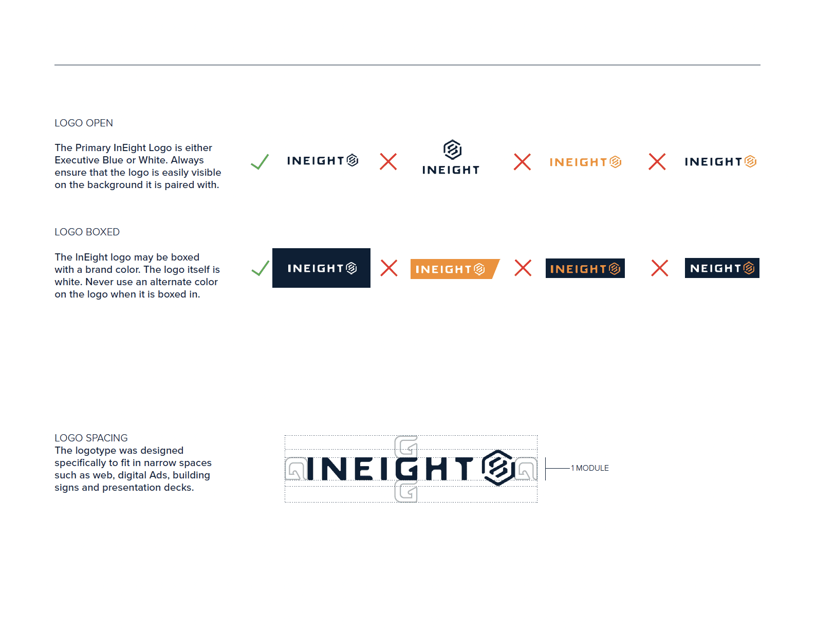 Logo treatment, InEight